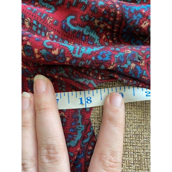 VTG Neiman Marcus Evan-Picone Women's M Blouse Buttons Off Center Paisley Dark - Picture 10 of 10